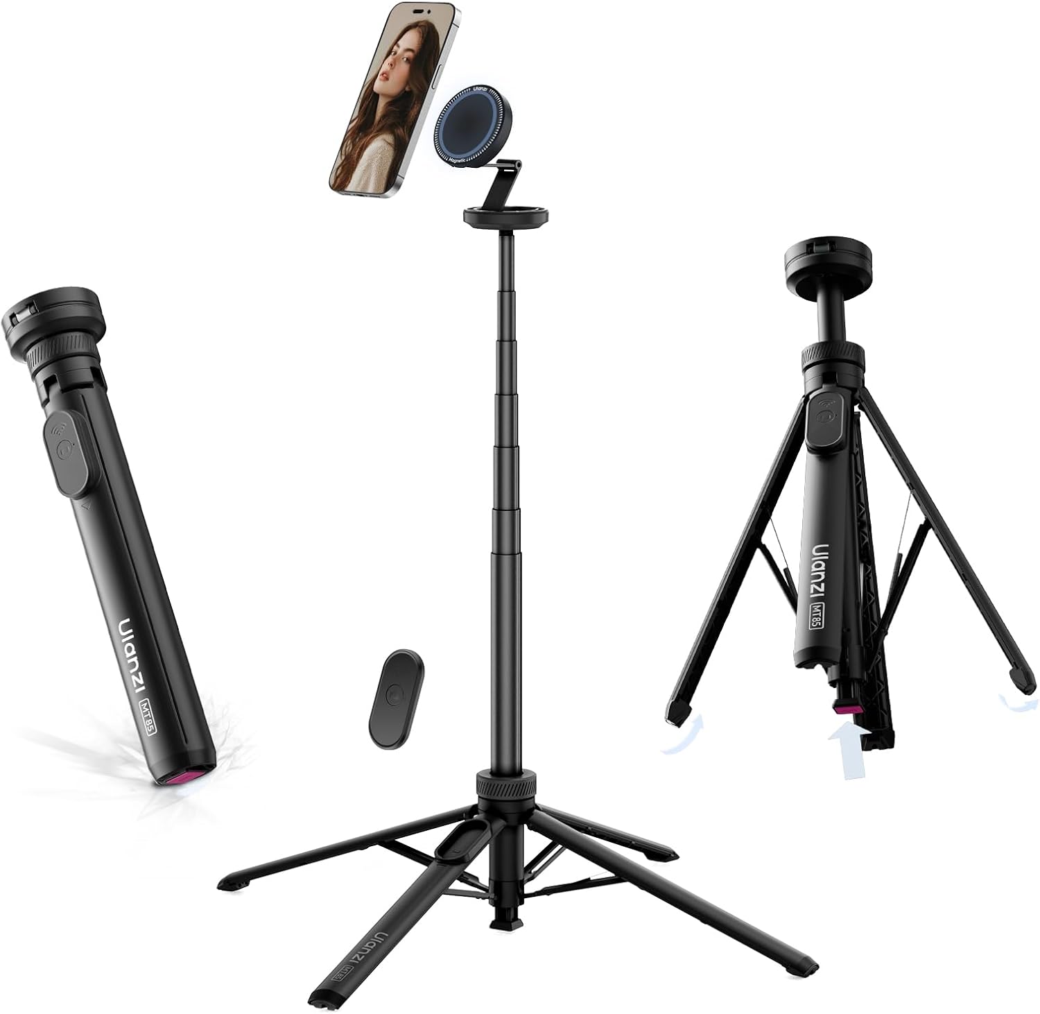 Tripod có magsafe và bluetooth dùng cho điện thoại Ulanzi MT85