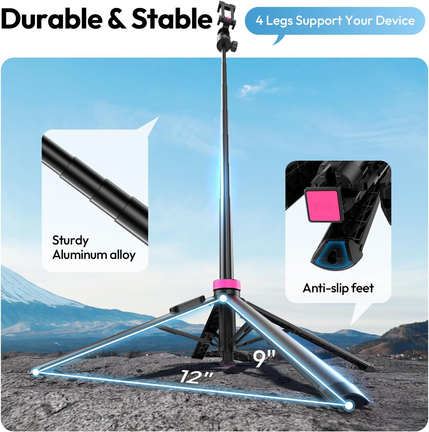 Tripod có Bluetooth dùng cho máy ảnh Ulanzi MT-44 B - Ảnh 6