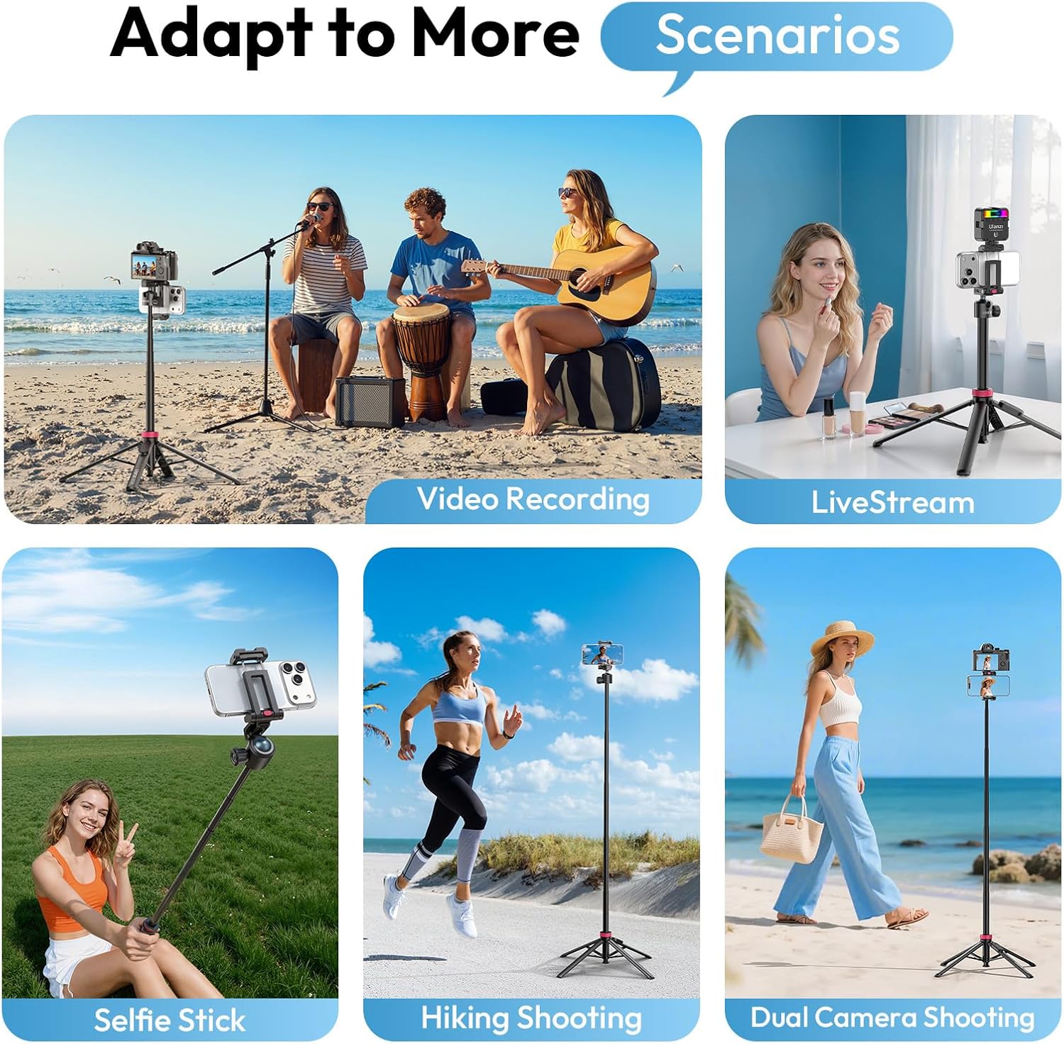 Tripod có Bluetooth dùng cho máy ảnh Ulanzi MT-44 B - Ảnh 9