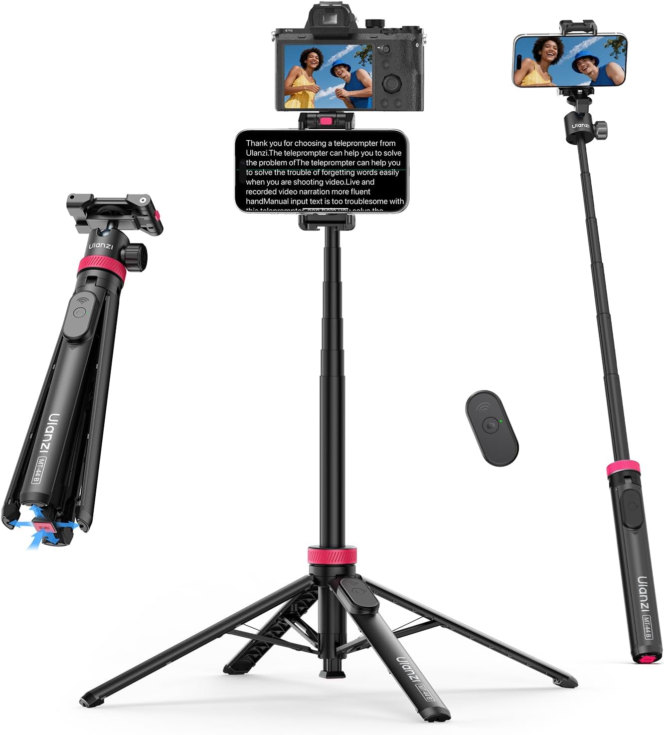 Tripod có Bluetooth dùng cho máy ảnh Ulanzi MT-44 B